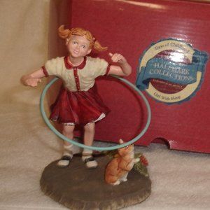 Hallmark Days Childhood figurine Girl with Hoop